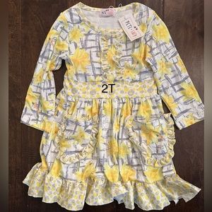 Pete + Lucy brand new dress! Size 2T. Beautiful colors!